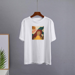 Hirsionsan 100% puuvillane l&uuml;hikeste varrukatega T-s&auml;rgid Naiste suvised Harajuku Basic lahtised T-s&auml;rgid Naiste mood Minimalistlikud topid M valge