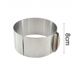 Reguleeritav k&uuml;psetusvormi koogi kaunistust&ouml;&ouml;riist Koogi k&uuml;psetust&ouml;&ouml;riist roostevabast terasest koogir&otilde;ngas peredele k&uuml;psetamiseks