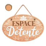 Les Tr&eacute;sors De Lily [R3362] - Puidust tahvel 'Espace D&eacute;tente' pruun - 20x13 cm pruun