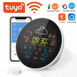 Tuya WiFi intelligentne ilmakell 3-p&auml;evane ilmaprognoos ilmajaama juhtmevaba termomeeter 1pcs sub sensor mitmev&auml;rviline
