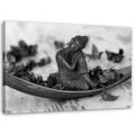 Must-valge l&otilde;uendiprint Buddha Zen Spa 60x40 must/valge
