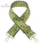 Koti &otilde;larihm Jacquard kangast pikk paksendatud reguleeritav asendus etnilise stiiliga naiste rist kehaga kott k&auml;ekoti v&ouml;&ouml; roheline