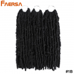 14-tollised Butterfly Locs heegeldatud juuksed Faux Locs heegeldatud punutised, eelnevalt silmustega Soft Locs looduslikud Ombre s&uuml;nteetilised juuksepikendused Balck naistele 14 Inch