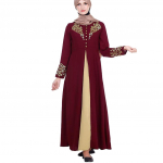 (SU)MyBatua Abaya koos Hijab Jilbab islami r&otilde;ivastega Maxi moslemi kleit Burqa L must