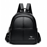 Disainer naiste seljakott Kvaliteetsed vintage nahast seljakotid naistele Suure mahutavusega koolikott Naiste reisikott Sac A Dos must