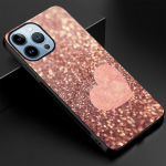 Pink Love Heart telefoni&uuml;mbris iPhone 14 13 11 12 Pro Max Mini Xs Xr X karastatud klaasist kate iPhone 7 8 6s Plus Se 2022 jaoks For iphone 12 mini