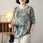 Harajuku Retro Naiste Suvine S&uuml;gis Mood Riided Vintage lillemustriga &uuml;mmargune kaelus Poolvarrukad kootud kampsunid Daami lahtised pulloverid 3XL