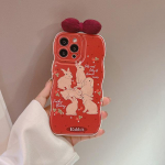 Armas Red Rabbit Strawberry Lucky Bunny Cartoon telefoni&uuml;mbris Iphone 14promax Plus 11 12 13 Promax Silikoonist pehme tagakaane Capa jaoks For iphone 14