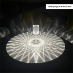 Crystal laualamp puutetundlik kaugjuhtimispult Akr&uuml;&uuml;l &ouml;&ouml;lamp Laetav &ouml;&ouml;lamp LED &ouml;&ouml;valgusti ruumivalgustid kodukaunistus 3 color Plug-in