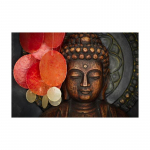 Pronksist Buddha nikerdatud kuju Seinal&otilde;uendimaal Buddha plakatid ja tr&uuml;kised Seinakunsti pilt elutoa kodu kaunistamiseks 20x30cm