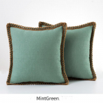 1 tk P&otilde;hjamaade &uuml;hev&auml;rviline majapidamistarbed Padjakate Aluspuuvillane linane padjakate Padjakate 45*45cm piparm&uuml;ndiroheline v&auml;rv