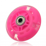 Vilkuvad tuled Tagumised tagarattad LED-v&auml;lklamp Micro Scooter Mini PU jaoks Uus roosa