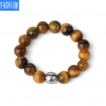 4 mm naturaalsest kivist elastsest n&ouml;&ouml;rist helmess&otilde;rmus reguleeritav ni&scaron;is&otilde;rmus Tiger-Eye