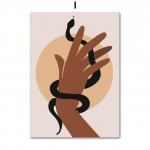 Abstraktne mood Vintage Boho T&uuml;druku Madu Seinakunst L&otilde;uendimaal P&otilde;hjala plakatid ja Prindid Seinapildid elutoa sisekujunduseks Ilma raamita 21*30cm