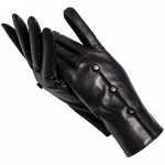 Kvaliteetsed naiste lambanahast kindad Talvised soojad moekindad mustad 0719 6.5 must