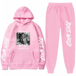 Naiste pikkade varrukatega naiste pikkade varrukatega komplekt, dressid MeRapper Juice Wrld kapuutsiga dressipluus p&uuml;ksid kapuuts Spordir&otilde;ivaste &uuml;likond 2XL