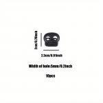 10 tk plastikust n&ouml;&ouml;ri kork Kahe auguga riided p&uuml;ksid meisterdamine meisterdamine l&uuml;litusklamber vedruklamber trosslukk 2.3cm/0.91inch