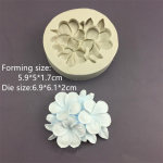 Gardenia Plumeria silikoonvorm Fondant &scaron;okolaadikoogivormi vaigust kipsi epoks&uuml;vorm