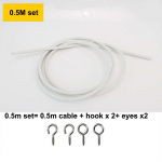 1M 2M 3m PVC Aken Juhtme Kaabel V&otilde;rk Kardinatee Traat Valge Akende seinaripp Konksudega SILMAD Autodele Haagissuvilad Paadid 0.5M