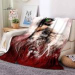 R&uuml;nnak Titanile Logo Disain Tekid Vooditele Kodu Reisimine T&auml;iskasvanute Flanelltekk Diivanile Voodile Elutuppa Diivanile Laps Soojas 75x90cm