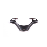 For BMW 3 Series E90 E91 E92 ABS Matt black Car Steering Wheel Button Frame Cover Trims Stickers Auto Style 1 black