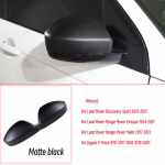 Auto tahavaatepeegli kate trimmis lisatarvikud Land Rover Discovery Sport Range Rover Velar Evoque jaoks Jaguarile matt must v&auml;rv