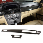 LHD BMW 3. seeriale E90 2005 - 2012 ABS s&uuml;sinikkiust tekstuuriga sisekeskkonsooli armatuurlaua paneeli katte viimistlus A