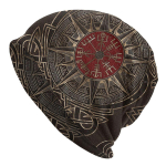 Viking Fashion &otilde;hukesed m&uuml;tsid Vegvisir kompass OrnaUnisext lahe kapoti kvaliteetne Skullies Beanies m&uuml;tsid One Size
