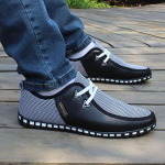 Suur suurus 39-47 Mood Meeste nahast tossud Vabaajaspordijalatsid meestele Vaba aeg Moodsad jalatsid 39 must