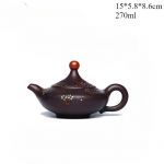 Yixing k&auml;sitsi valmistatud lilla savikann vana lilla savi &otilde;nne kungfu teekomplekt Hiina teekann 270ml 1pcs China