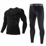 2 tk meeste kompressioonspordir&otilde;ivaste &uuml;likond j&otilde;usaali kitsad spordijooga treeningkomplektid, s&auml;&auml;rised S must/tumehall v&auml;rv