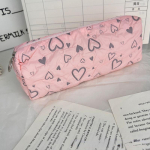 1-osaline armas pliiatsi&uuml;mbris Korea moodne s&uuml;damestiilis pliiatsikott, pehme puutetundlik lihtsus, suure mahutavusega kirjatarvete hoiukott