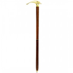 Dolphin Style Brass Walking Cane vintage Solid Wood Walking Stick