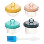 4 TK Egg Poachers Cups Boiler Hallitus Munapintsel Toidukvaliteediga Fancy Egg 4pcs