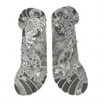 Lahe t&auml;toveeringu kleebis Mitte&auml;rritav ajutine k&auml;ekaunistus 1