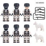 6 tk M8060 lumememme s&otilde;jaline tegevusfiguuri kummitus komando laste ehitusklotsid