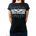 Naiste Guns N Roses Circle Diamante Tee Unisex T-s&auml;rk S