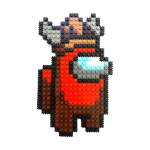 Deform Block among Us Brawl Stars Cookie Run Kingdom Super Mario Animal Crossing meisterdamiskomplekt, 9-25 Viking (Punane), Korea populaarsed m&auml;nguasjad black