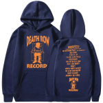 Death Row Records Huppar Unisex_s Naiste_s K&otilde;rge Kvaliteet Weeknd Huppariga Huppar Polaarfliis Y2k Dressipluusid Unisex Naiste Pullover XL black