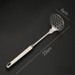 Avaleht Manuaal Roostevabast terasest kartulipuder pressitud k&otilde;rvitsa riis siledaks purustatud purusti puu-k&ouml;&ouml;giviljapressi kullast k&ouml;&ouml;gividinad S h&otilde;be