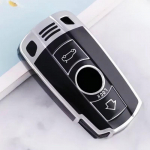 TPU auto nutika v&otilde;tme korpuse kaane pult BMW E60 E61 E70 E81 E87 E90 E91 E92 X1 X5 X3 1 3 5 6 seeria Z4 kaitsekesta tarvikud must