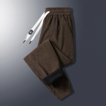 Meeste s&uuml;gistalvised paksud soojad p&uuml;ksid termovoodriga Jogger fliisp&uuml;ksid dressip&uuml;ksid 2XL beež