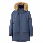 Talvine meeste &auml;riline vabaaja kapuutsiga sulejope, lahtine, suur, soojashoidev, epaletid, tr&uuml;kkimine XL