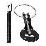 Suurep&auml;rane kapoti lukk Usaldusv&auml;&auml;rne alumiiniumsulamist korrosioonivastane must