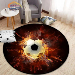 Jalgpallipildid vaip multikas jalgpall elutoa kaunistus &uuml;mmargune s vooditool matt kodu Sissep&auml;&auml;suuks lapsed 80cmx80cm