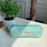 1 tk pol&uuml;sterist naiste v&auml;ikesed kosmeetikakotid Korea moepliiatsi&uuml;mbris Candy Color seeria pintsliga meigihoidla pesukotid beež