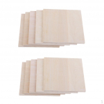 20 t&uuml;kki isetegemise mudel Balsa puidust leht puitplaadist k&auml;sit&ouml;&ouml; 100x100x1,5 mm