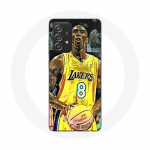 Coque pour Samsung Galaxy A33 5G Kobe Bryant Dunk lakers 8 NBA Noir