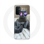 Purpursete prillidega kassi Oppo A74 5G &uuml;mbris