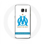 Valge taustaga &uuml;mbris Samsung Galaxy S6 Olympique de Marseille logoga